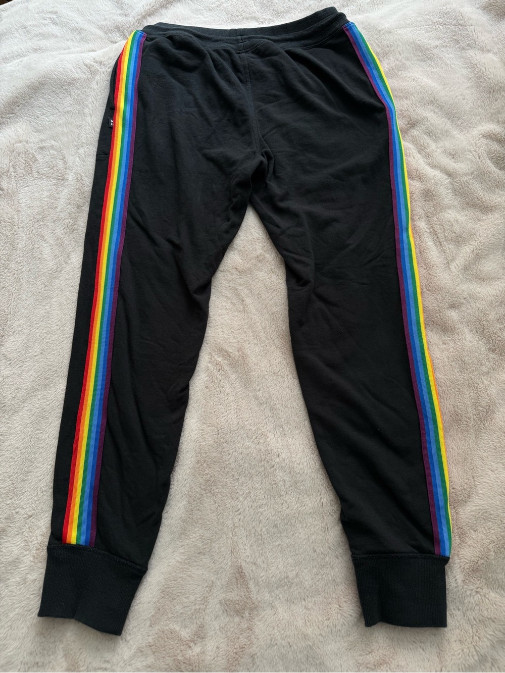 TOMBOYX Black Rainbow Pride French Terry Jogger Size S - Picture 3 of 9